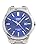 Casio MTS-115D-2A1 Analog Quartz Standard, Standard, Silver, Blue