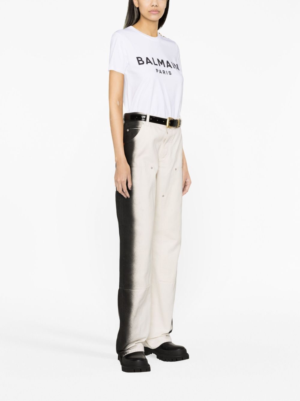 Balmain Paris プリント付きバルマンパリTシャツ - Image 5