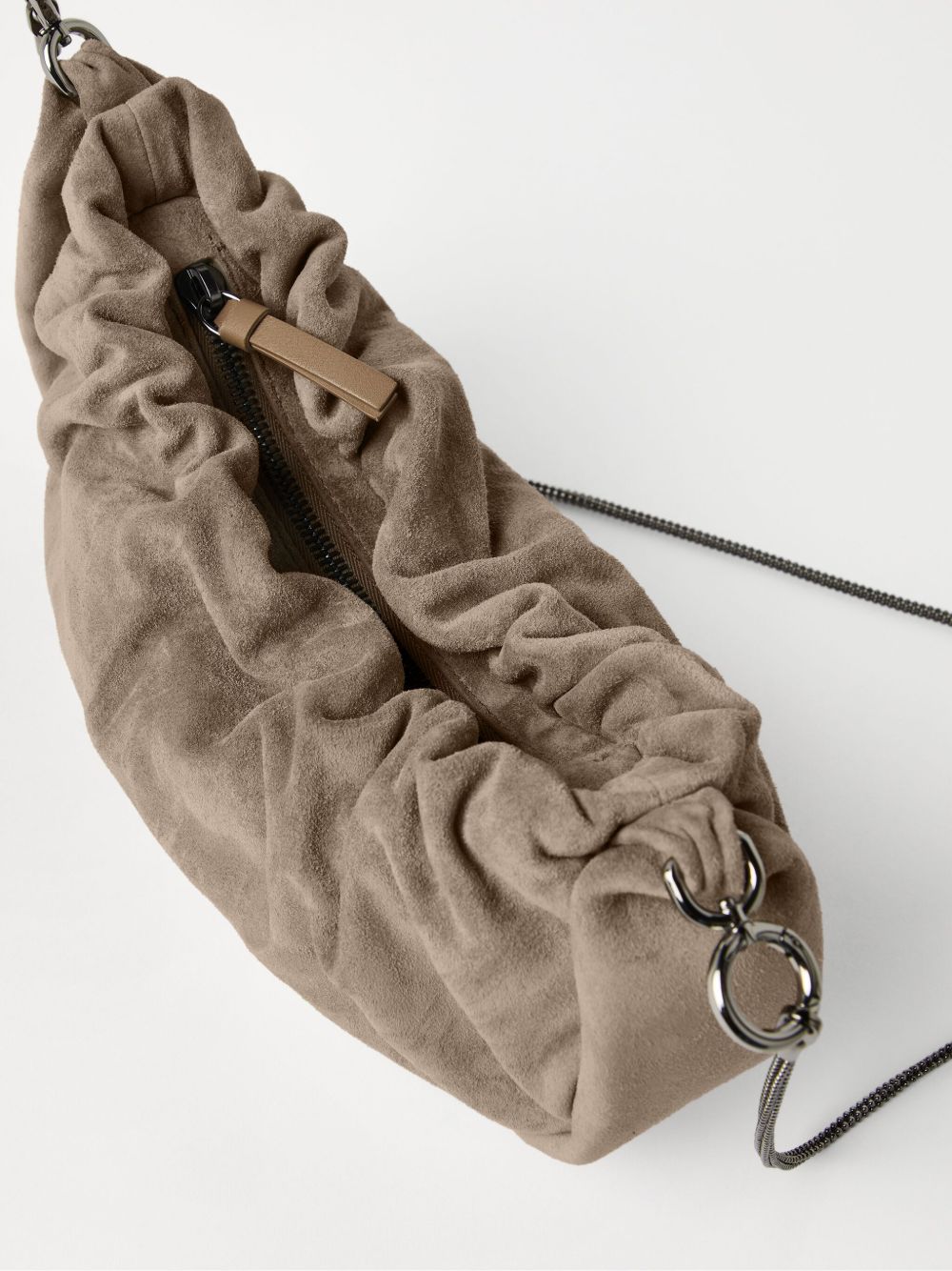 Brunello Cucinelli Suede Hobo Briocheハンドバッグ - Image 5