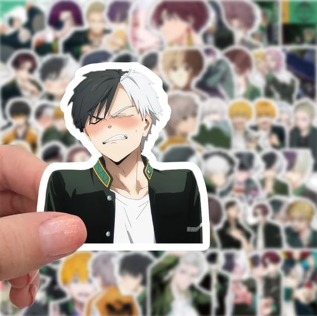 Ticker Set, Anime Character Stickers, Haruka, Sakura, Hayabun, Umemiya, Kyotaro Sugishita, Akihiko Ishiwa, PVC Waterproof Sticker, Suitable for Cars, Laptops, DIY Supplies, Luggage, Water Bottle