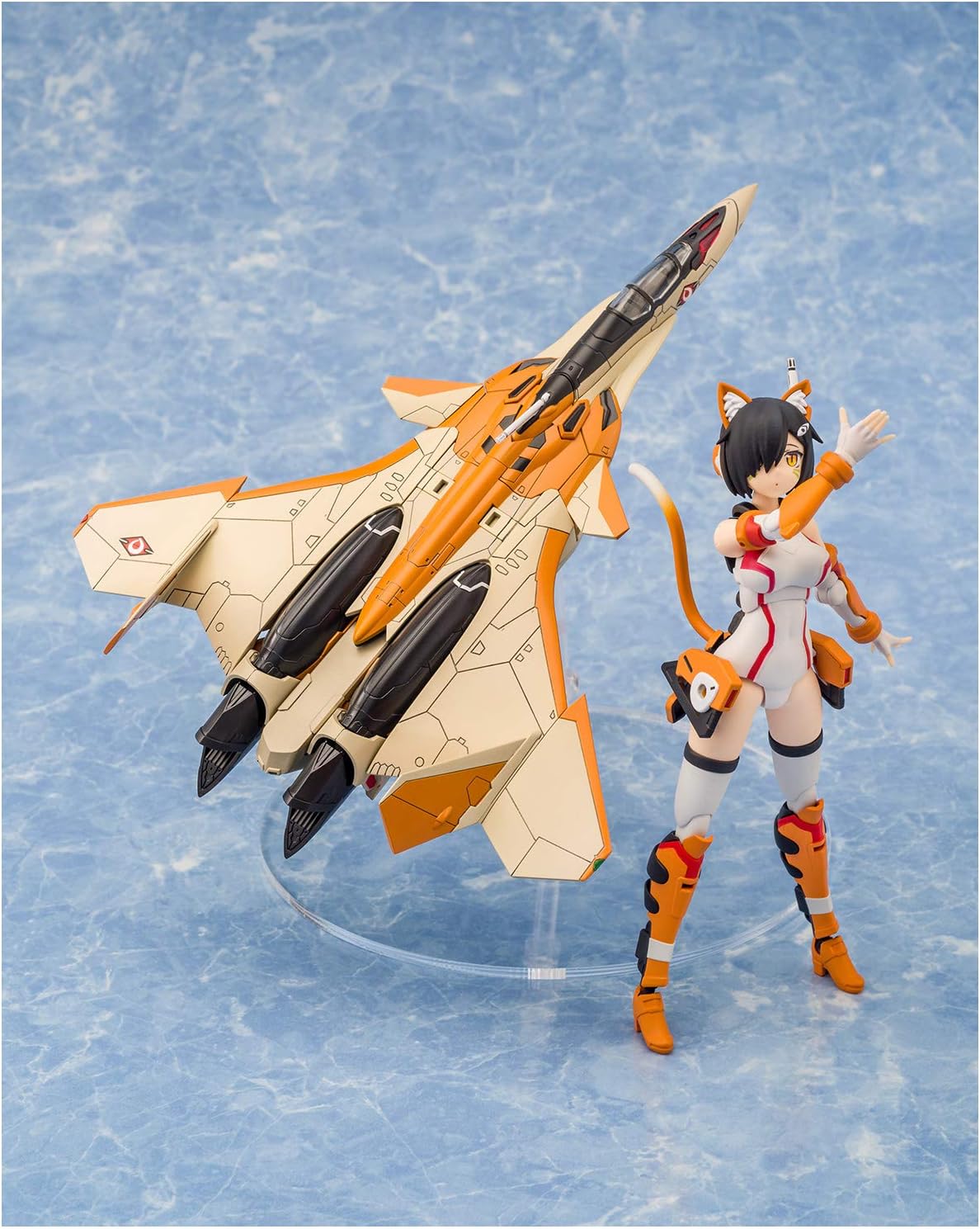Aoshima Bunka Kyozai VFG Macross Delta VF-31D Skuld, Total Height Approx. 6.1 inches (155 mm), Color Coded Plastic Model MC-05