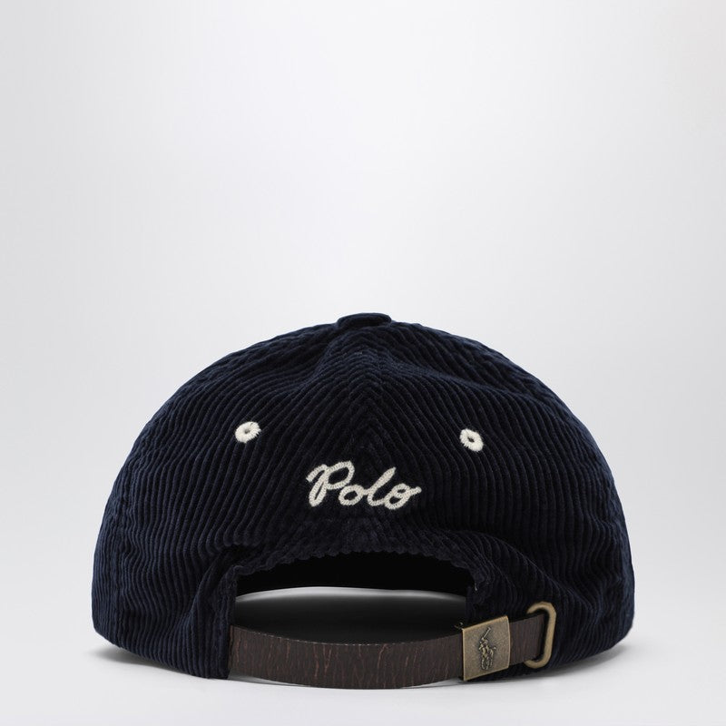 Polo ポロ ラルフローレン ブルー コーデュロイ ベースボール キャップ - Image 5