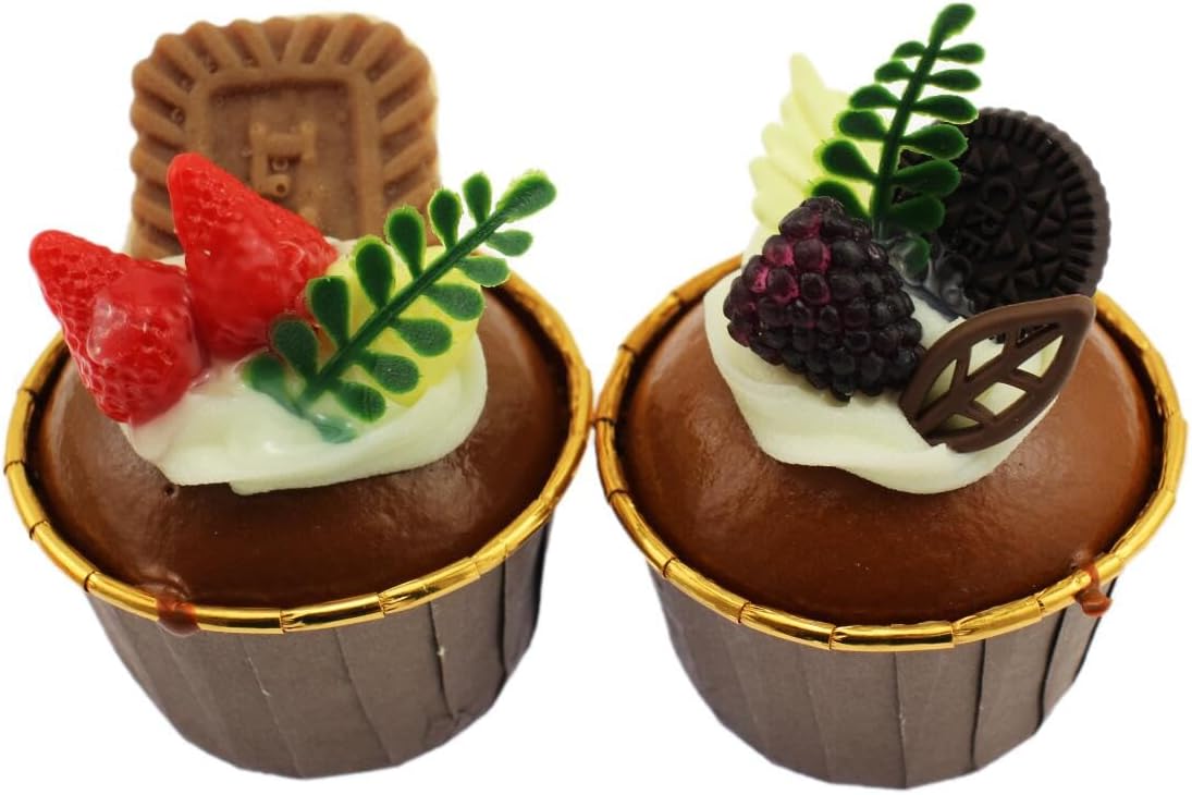 Speed mao Real-Like Cute Cupcake Food Sample Food Model 6-Piece Set