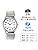 Citizen Q&Q D014 Men's Wristwatch, Analog, Waterproof, Date, Metal Band, Silver, watch