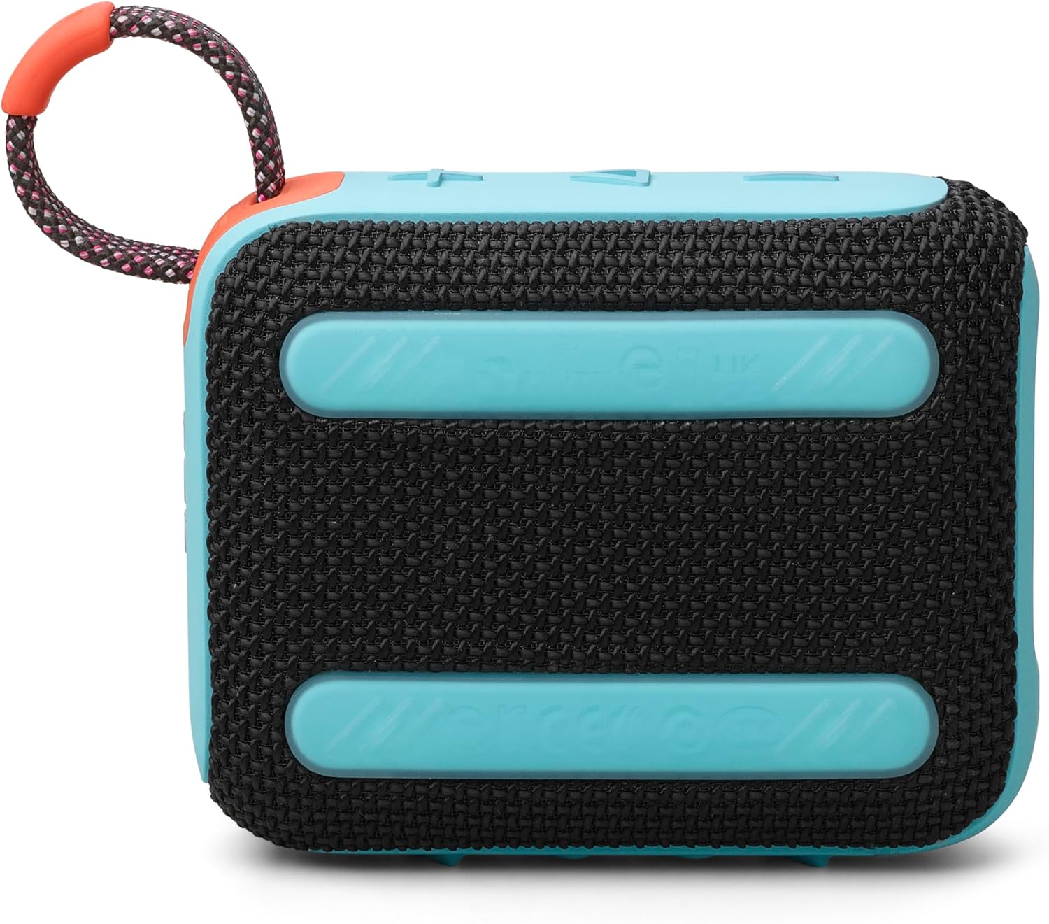 JBL Go 4 Portable Bluetooth Speaker, USB-C Charging, IP67 Dustproof and Waterproof, App Compatible, Passive Radiator, Funky Black (JBLGO4BLKO)