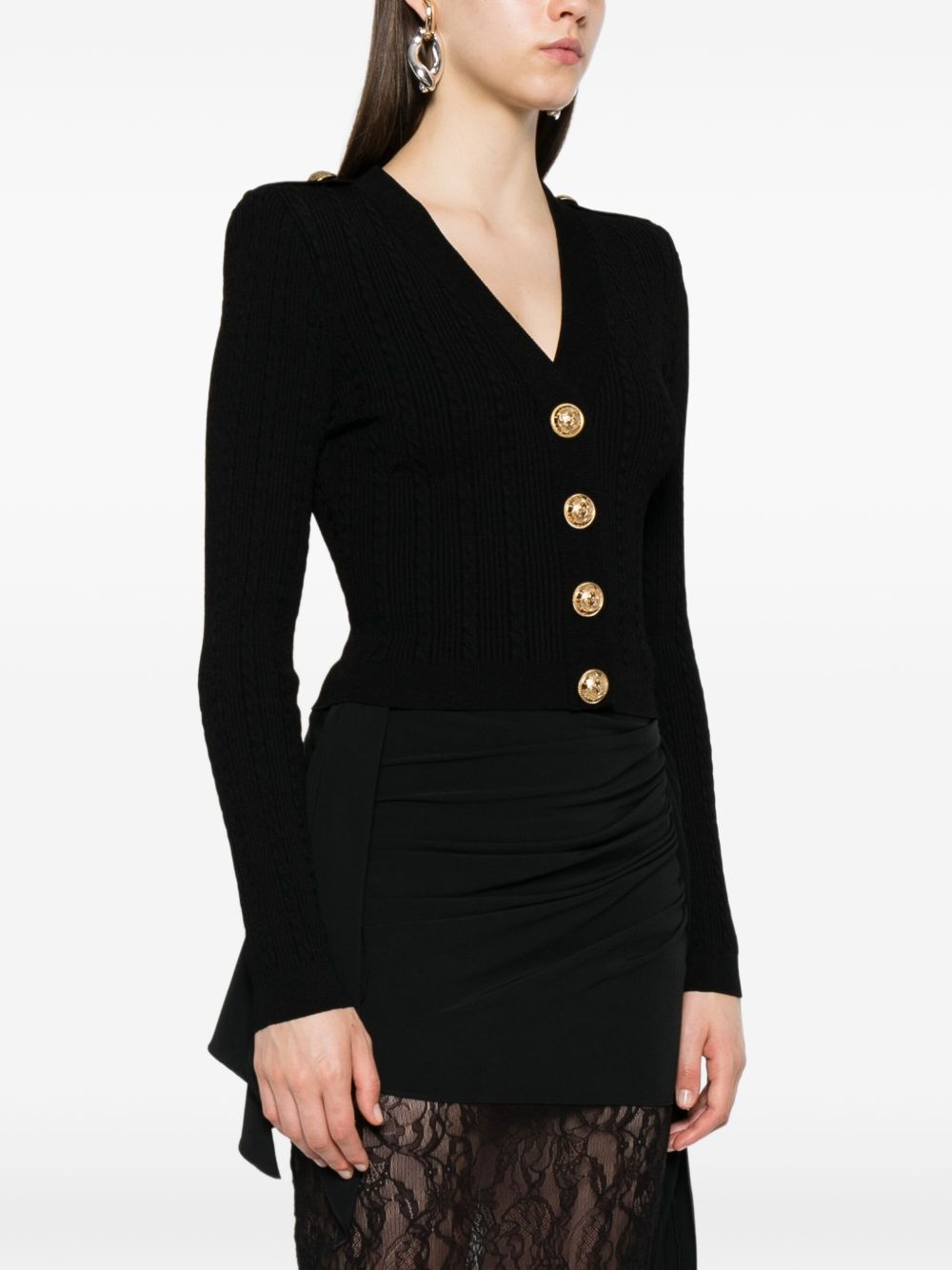 Balmain V Necked Cardigan - Image 5