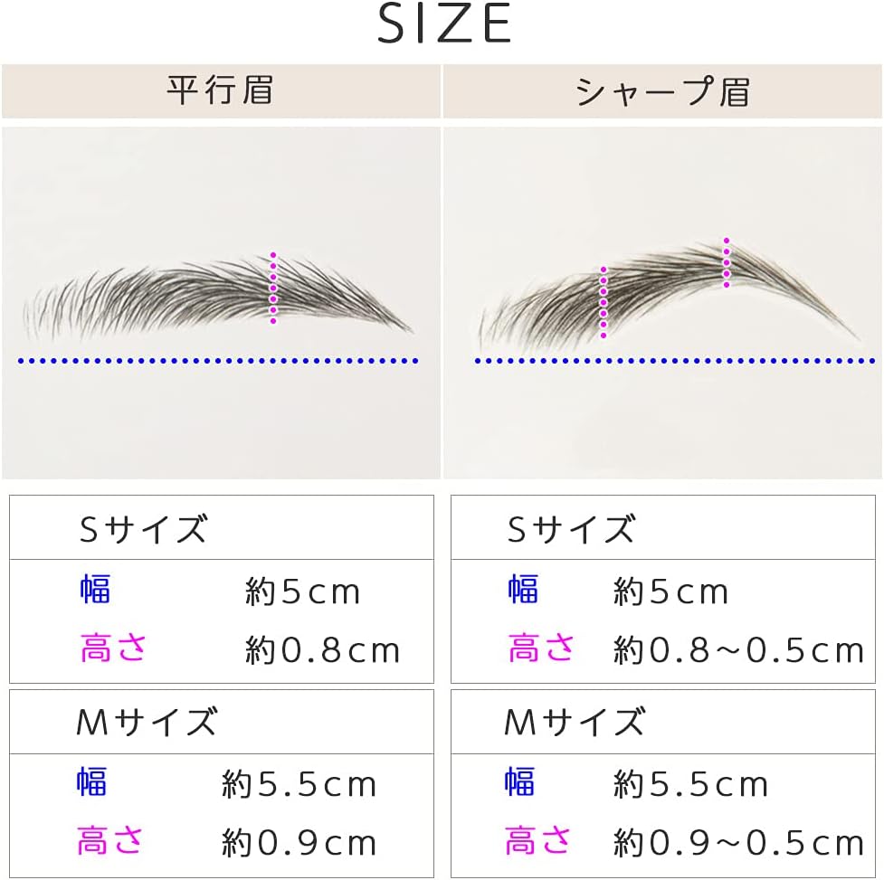 Bright Lara muat01-D-S Eyebrow Eyebrow 10 Set Tattoo Stickers Permanent Makeup Eyebrow Eyebrow Eyebrow Stickers