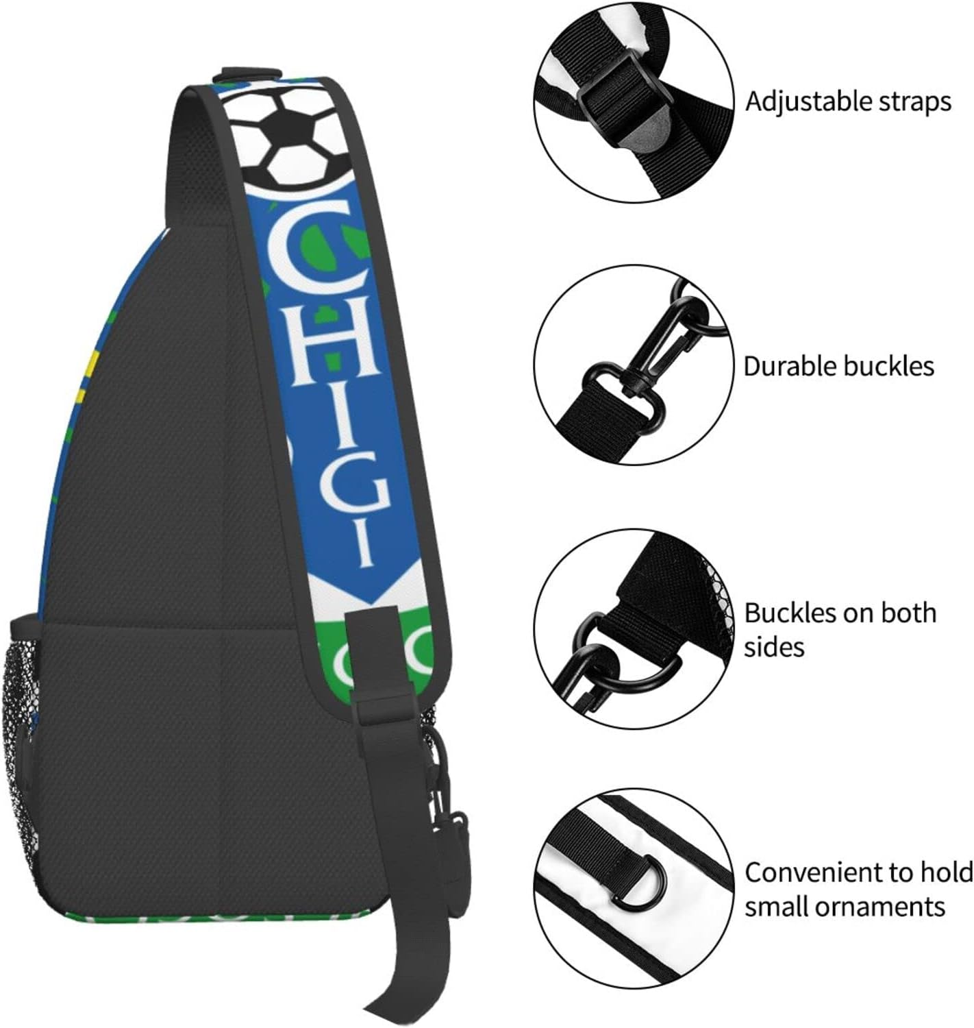 Tochigi Soccer Club Shoulder Bag, Large Capacity, Shoulder Bag, Crossbody Bag, Work Commute, School, Travel, Events, Anime, Moe Goods, Multifunctional, Lightweight, Unisex, Gift, Sports School Bag,