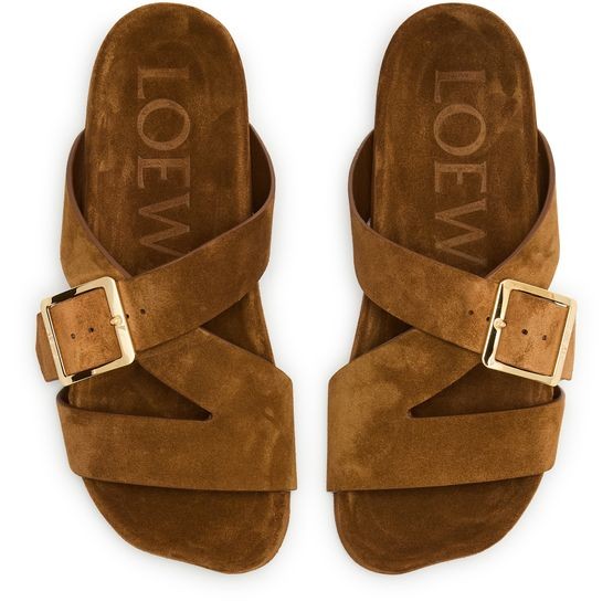 LOEWE Ease Buckle slide in suede - Image 5