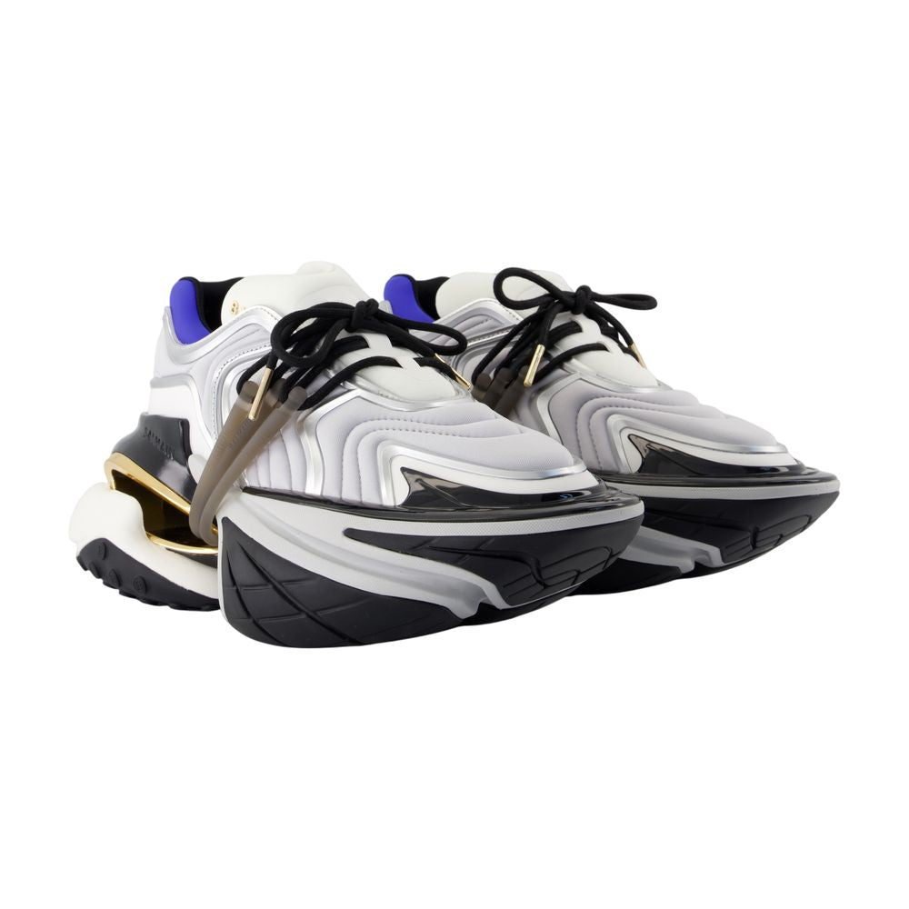 Balmain ユニコーンウェーブスニーカーバルメインレザーマルチ - Image 5