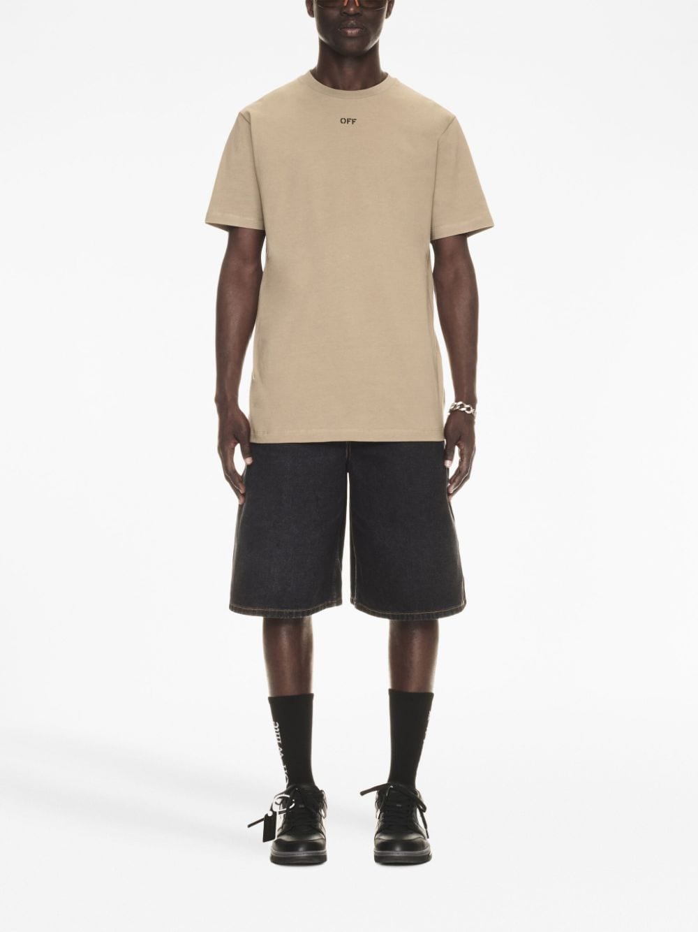 Off Off White Logo Cotton T Shirt - Image 5