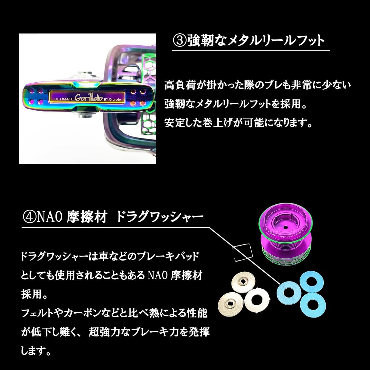 Ultimate Gorildo Ultimate Gorildo 10000 Fishing Gear Spinning Reel Qb010301 Large Casting Fishing, Rockshore, Tuna Casting Compatible Model