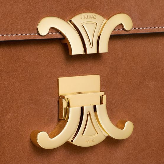 CELINE Triomphe teen bag in nubuck calfskin - Image 5