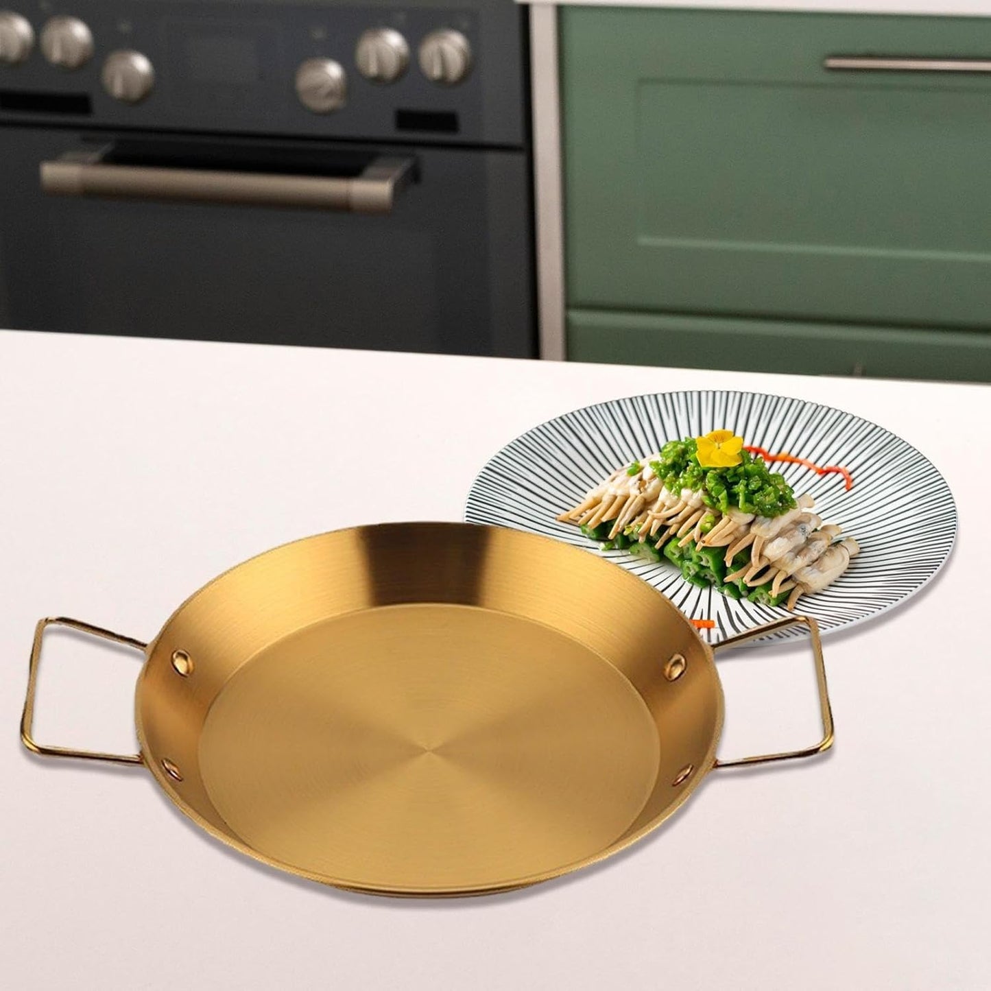 amleso Two-Handed Pot, Korean Ramen Pot, Stainless Steel, Hot Pot, Tabletop, Choi Pot, Udon Pot, Korean Ramen Pot, Instant Ramen Pot, Cooking Pot, Milk Heating Pot, Cookware, Easy to Clean, 11.8