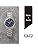 Citizen Q&Q QB78 Men's Wristwatch, Analog, Waterproof, Metal Band, navy / silver