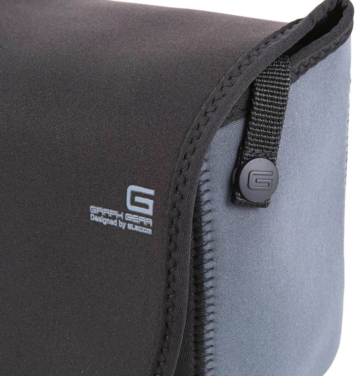 エレコム 一眼レフ カメラケース ソフトケース 静音面ファスナー Mサイズ [ 参考収容寸法:135×100×155mm ] ブラック DGB-S020BK