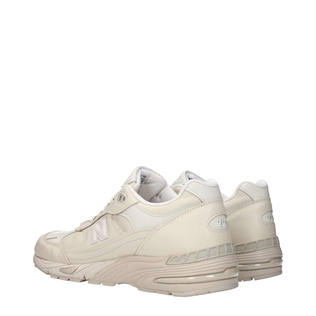 Designer Brand ニューバランス メンズs ベージュ レザー スニーカー - Image 5