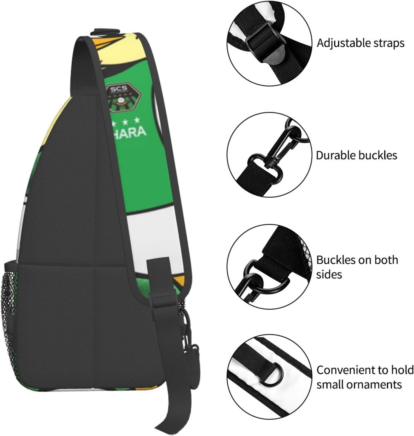 Sc Sagamihara Shoulder Bag, Large Capacity, Shoulder Bag, Crossbody Bag, Work Commute, School, Travel, Events, Anime, Moe Goods, Multifunctional, Lightweight, Unisex, Gift, Sports School Bag, Backpack