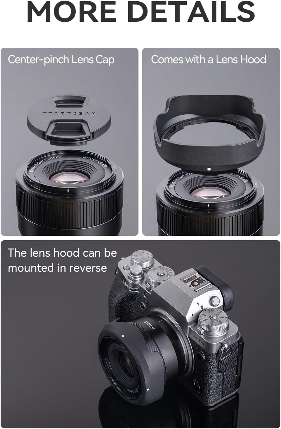 TTArtisan AF 35mm f/1.8 II E-Mount Lens Sony E Compatible Monofocal Lens Large Caliber Replacement Lens Black Branded Optics