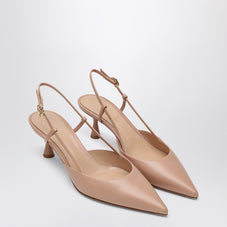 メッシュと革のAquazzura Margotブラックスリングバック - Image 5