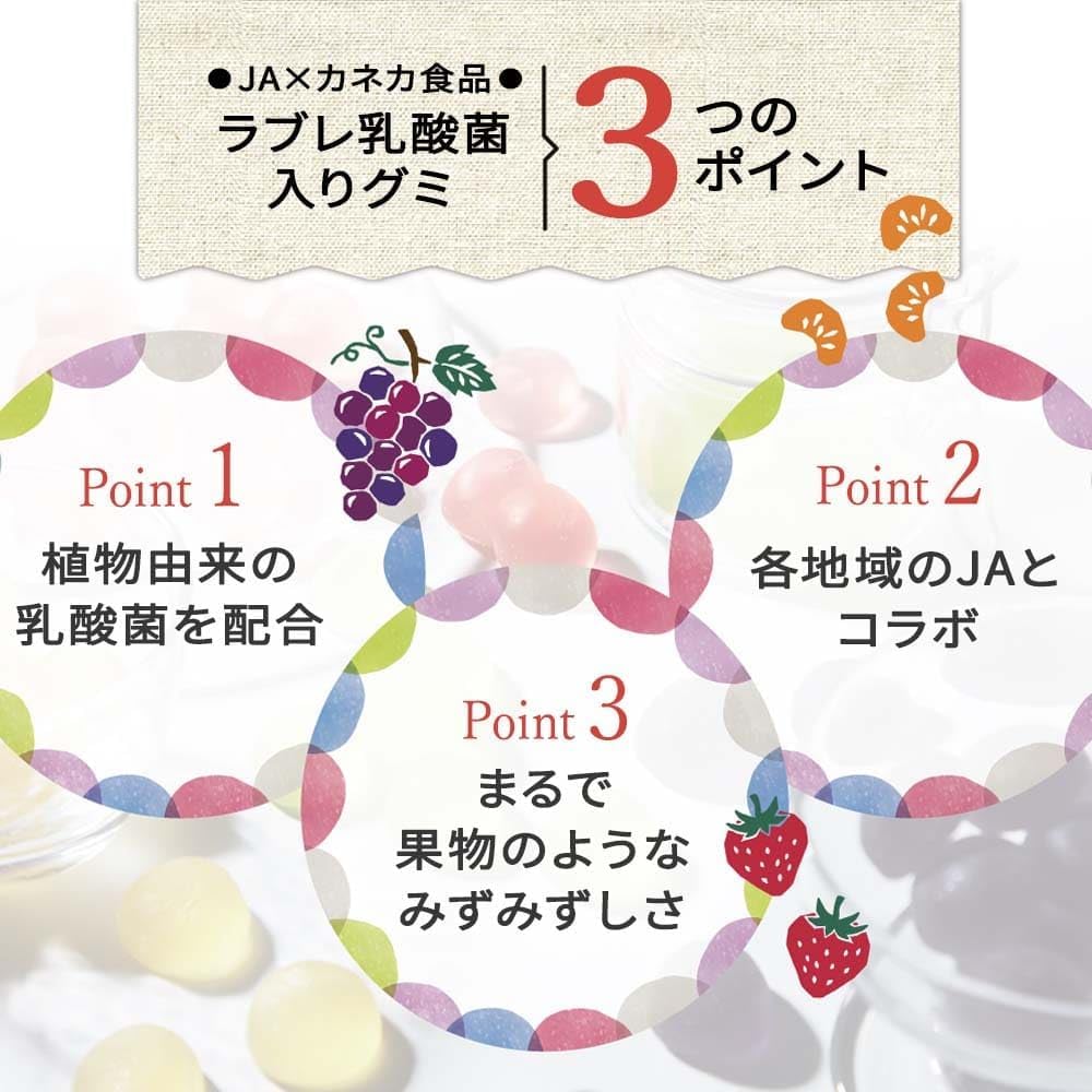 【10-Bag Set】KANEKA Food Products Okayama Muscat Gummy, Juice Gummy with Lactobacillus Love, 1.4 oz (40 g) x 10 Bags Popular Large Capacity