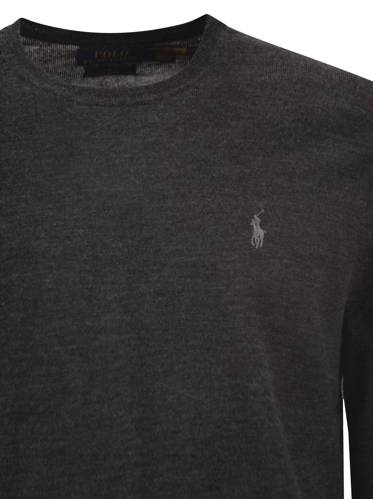 Polo ポロ ラルフローレン スリム フィット ウォッシャブル ウール クルーネック ジャンパー - Image 5