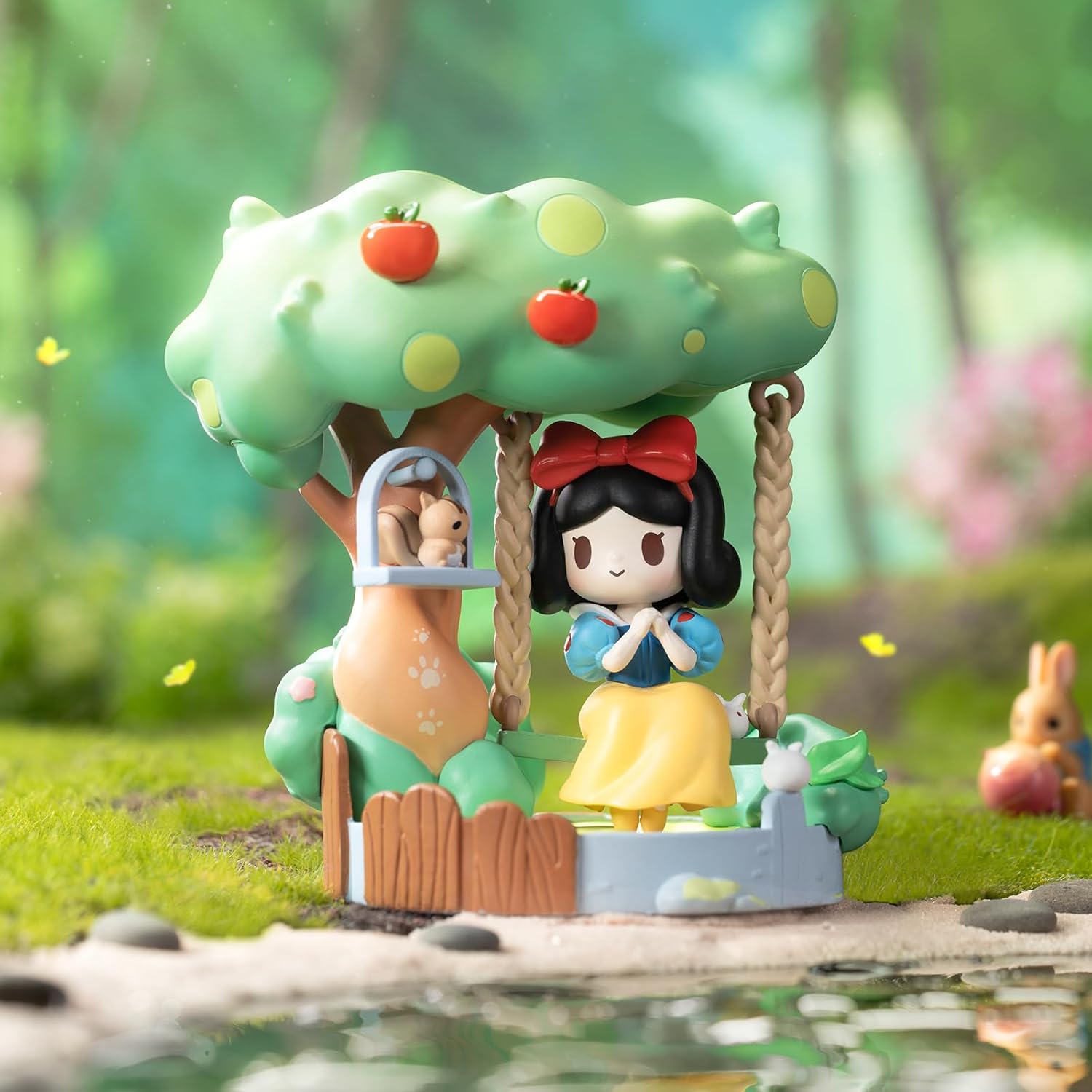 52TOYS DISNEY PRINCESS D-baby Series-Floral Swing Blind Box Collectible Figure Painted Toy Toy for Disney Anime Fans Kids Collectors Birthday Christmas Gift (1 Piece)