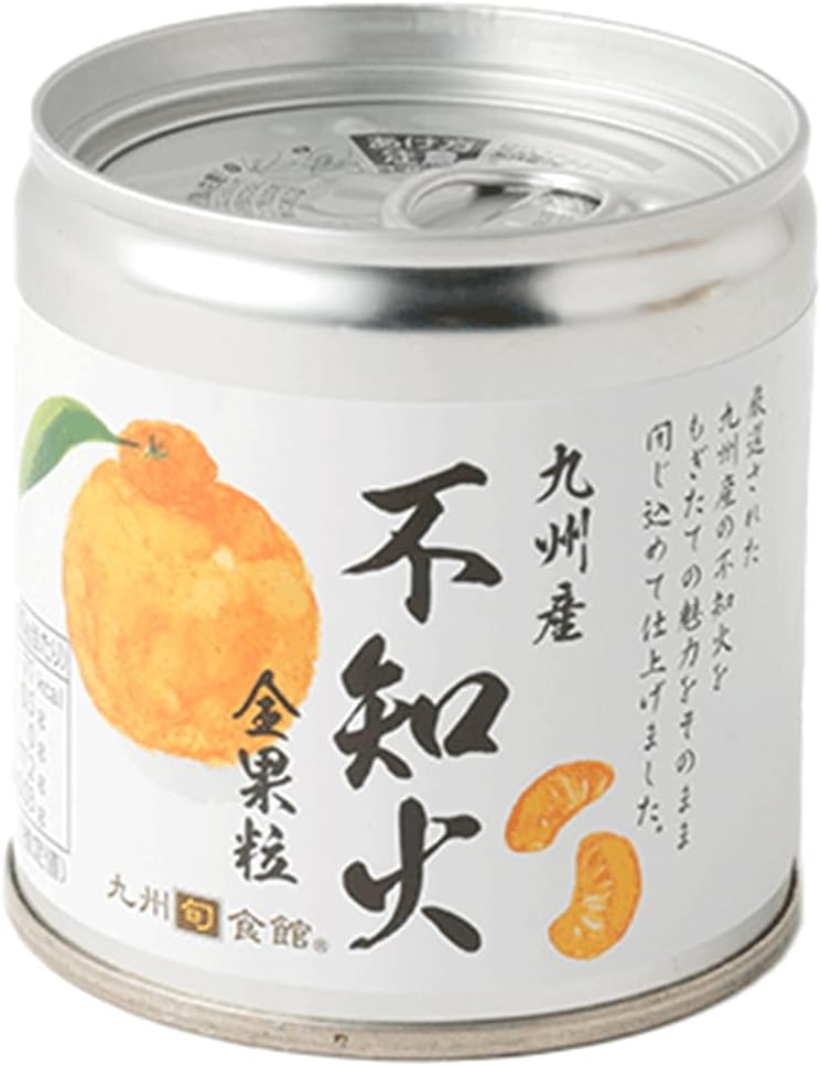 Kyushu Shun Shokan, Domestically Produced, Large Grain, Canned Fire, Set of 12, Produced in Kumamoto Prefecture, Tangerine, Fruits, Canned Fruits, Assorted, Luxurious, Gift, Mid to the Heat