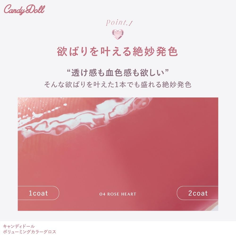Tsubasa Masuwaka Candy Doll Volumizing Color Gloss <05 Mauve Muse Pink Peach Brown Rose Mauve Lip Volumizing Color Gloss Bloodtone Transparency Glossy Lip Care Beauty Moisturizing Ingredients Rough