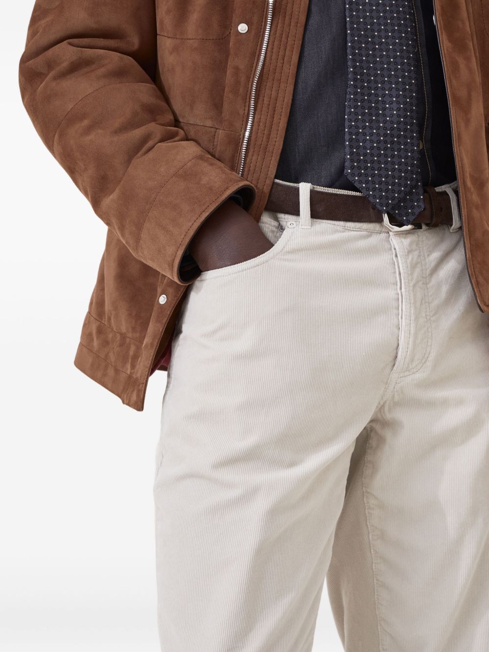 Brunello Brunello Cucinelliズボンベージュ - Image 4