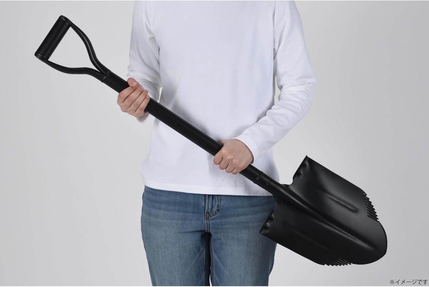 Takagi Powerful Soil Lifting Shovel with Easy-to-Step Large Step [Includes Step-on Platform] Scoop Spade Shovel Hoe Garden Agricultural Machinery