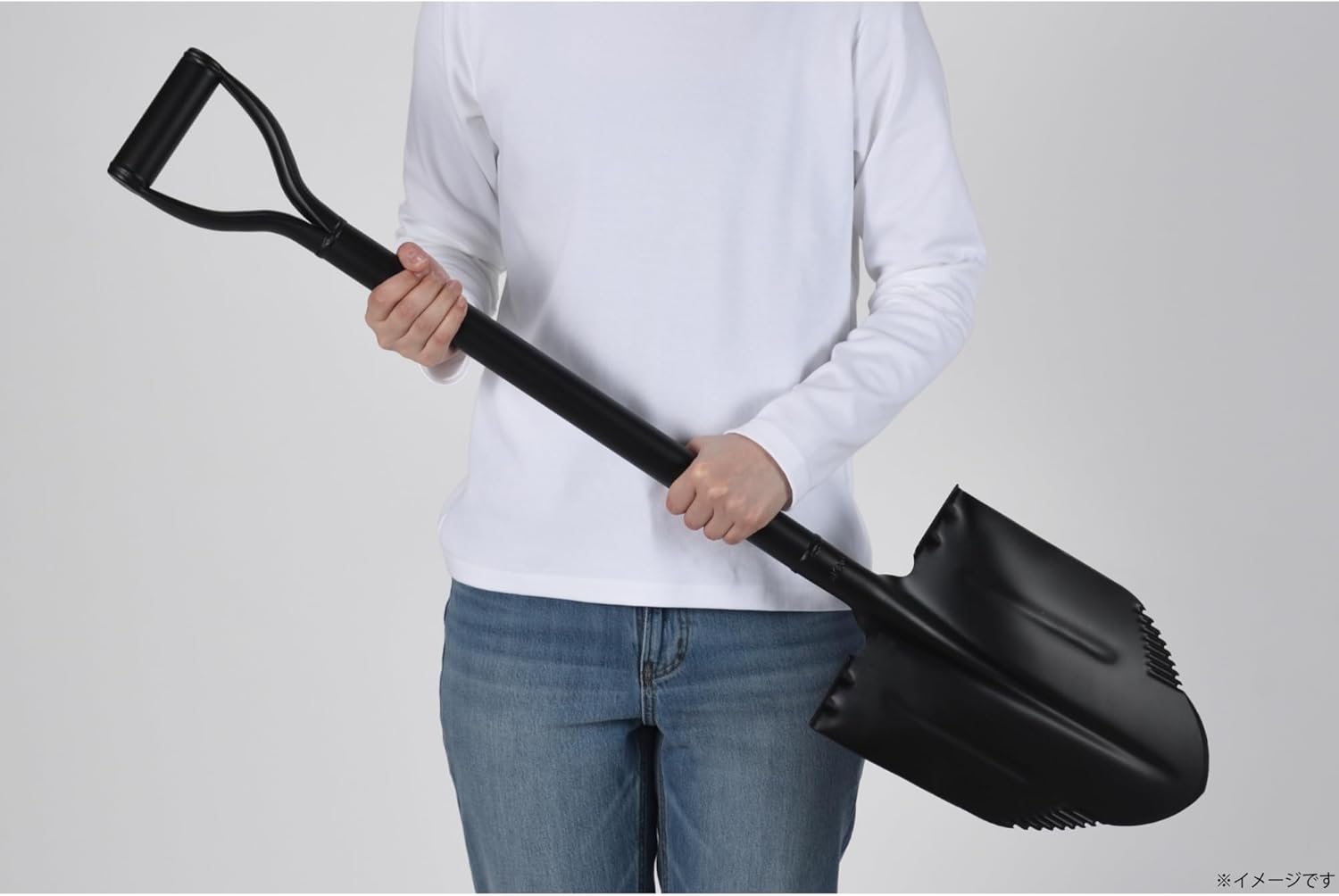 Takagi Powerful Soil Lifting Shovel with Easy-to-Step Large Step [Includes Step-on Platform] Scoop Spade Shovel Hoe Garden Agricultural Machinery