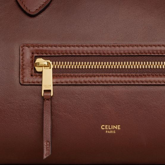 CELINE Medium new luggage in supple shiny lambskin - Image 5