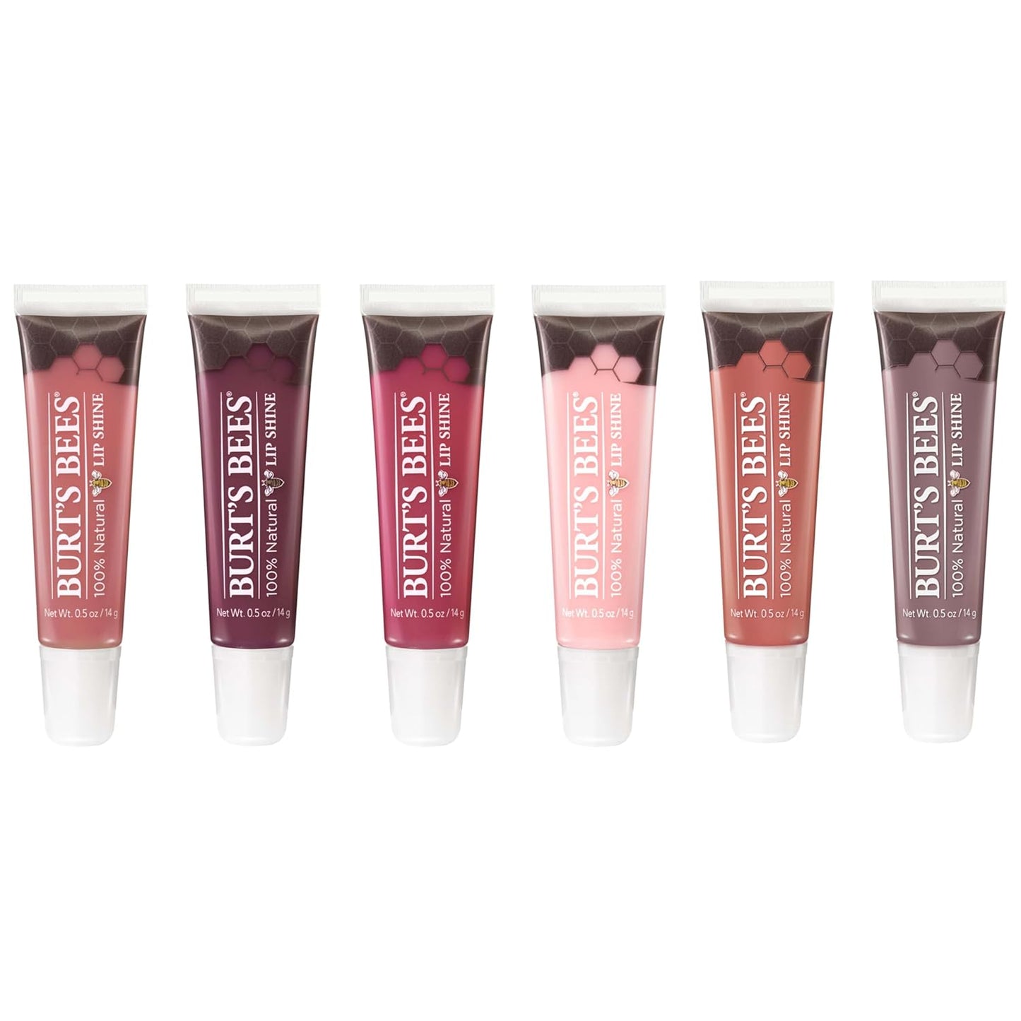 Burt's Bees Brillo de labios, brillo de labios para mujer, maquillaje 100% natural, Pucker