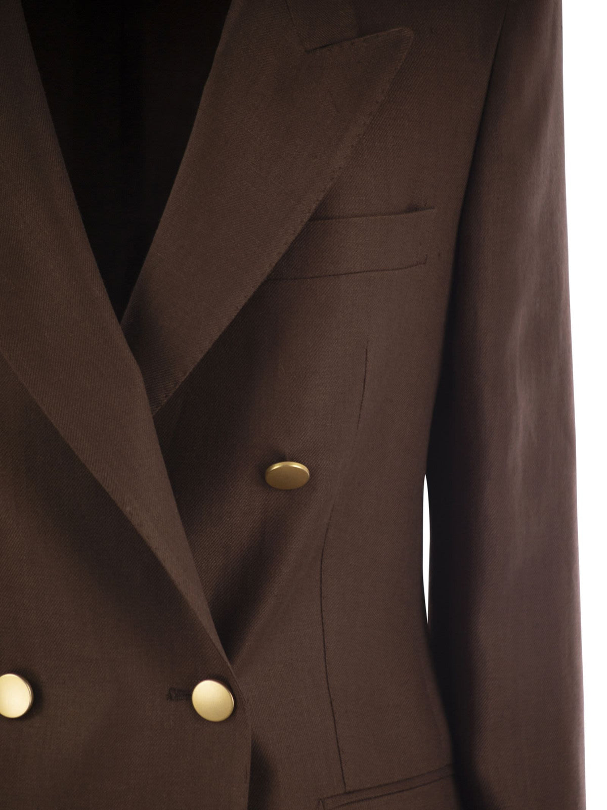Tagliatore Tagliatore Paris Linenダブル胸ブレザー - Image 5