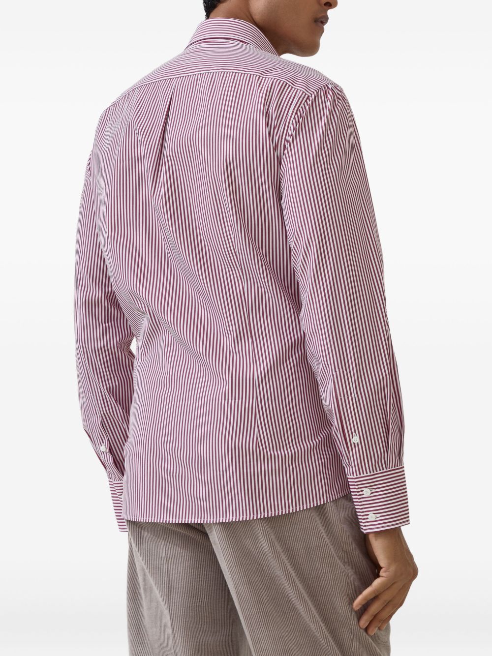 Brunello Brunello Cucinelli Striped Cotton Shirt - Image 5