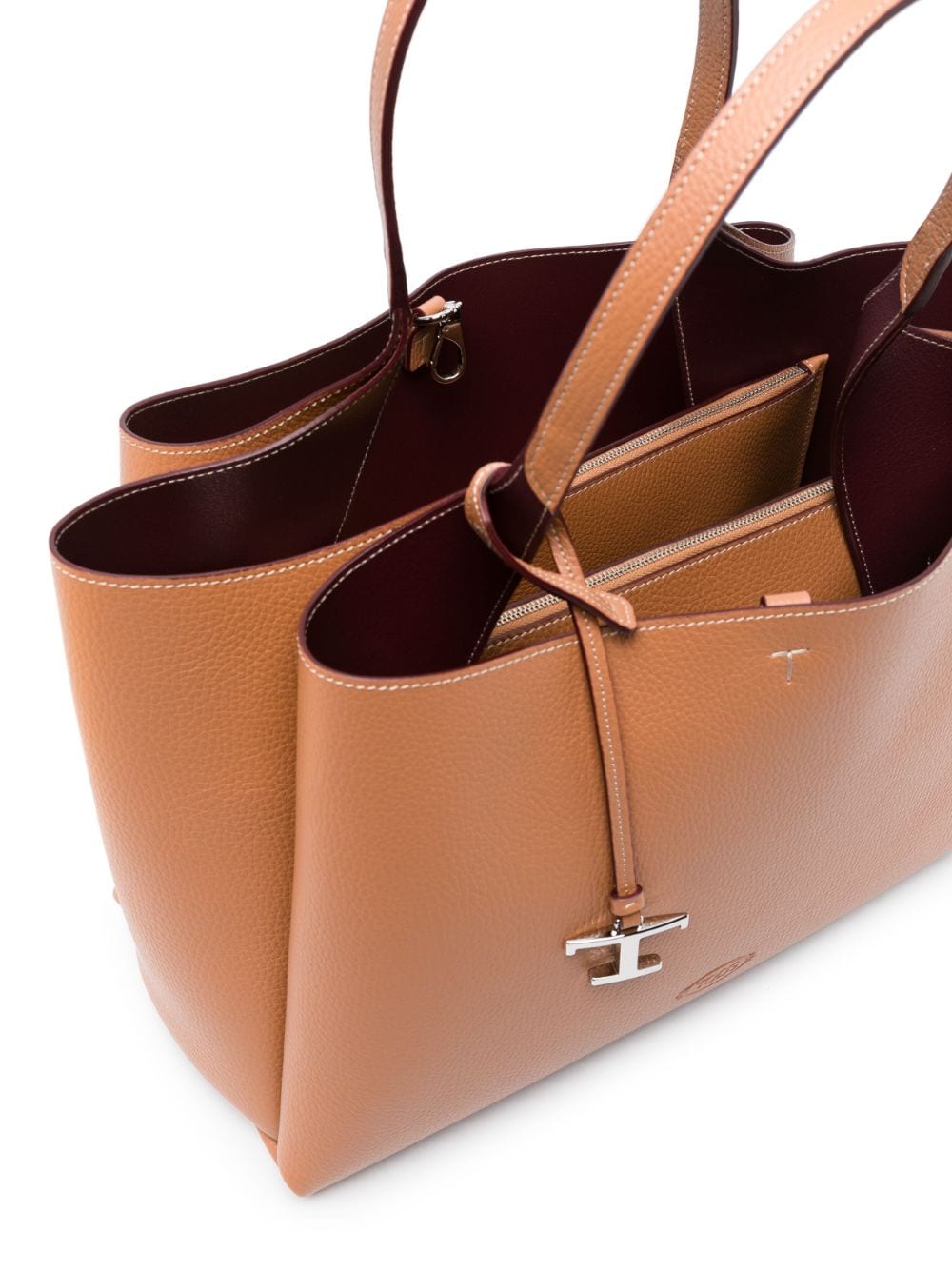 Tods トッド 'S ミディアムレザーショッピングバッグ - Image 5
