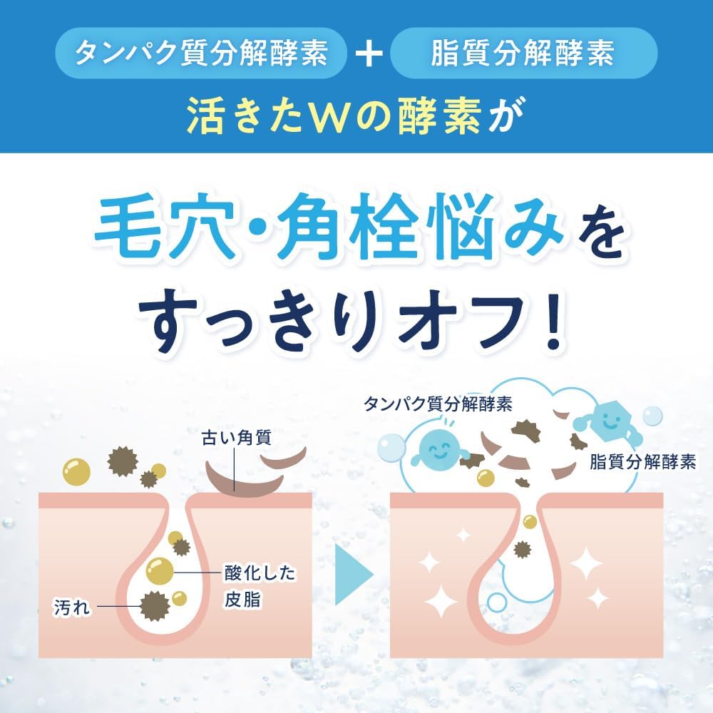 ILUS Medicinal Enzyme Facial Washing Powder, 0.03 oz (0.8 g) x 7 Packets, Blackhead Care, Prevents Acne, Quasi Drug, Trial 7 Packets