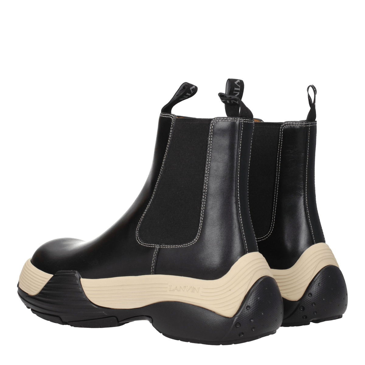 Lanvin Lanvin Boots Men Skin Black/Cream - Image 5