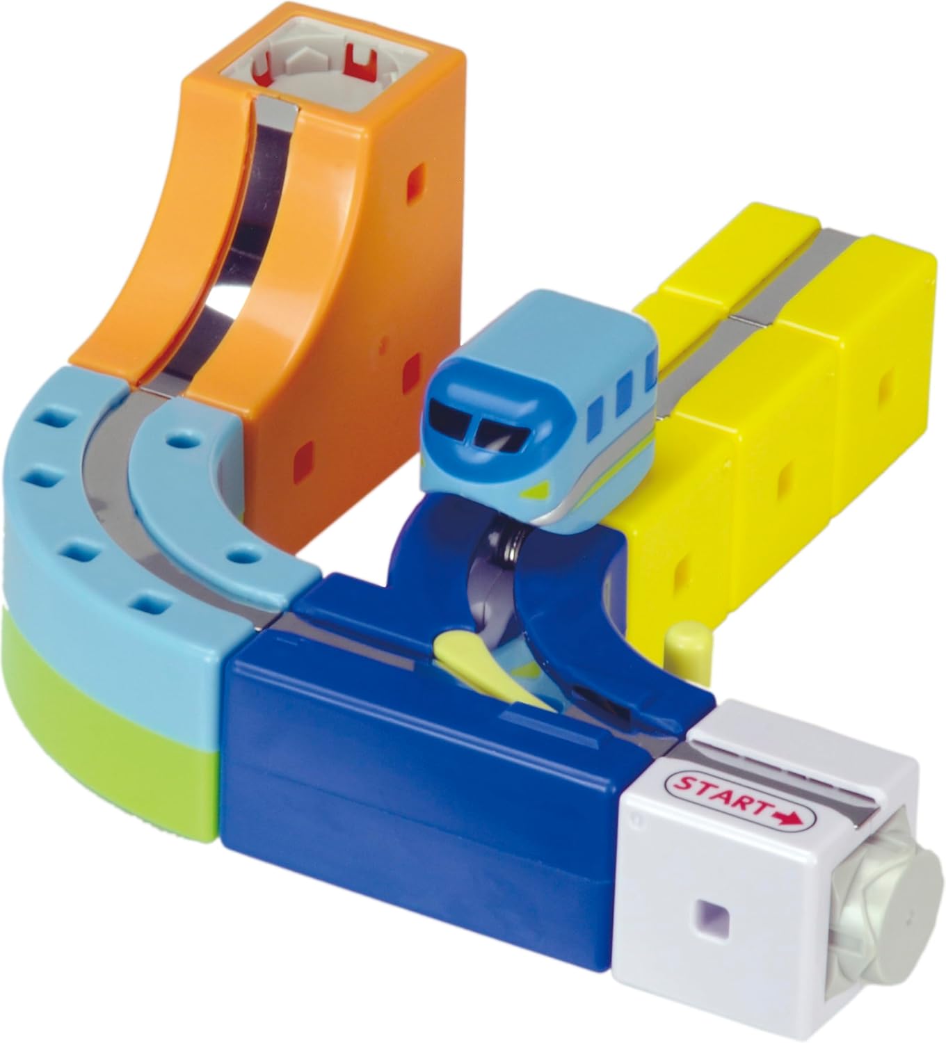 Sunsmile Cube Rail Toy for Kids, DIY Rail, Assembly, Educational Toy, Rail Cube, Clear MAC, Elevator Set