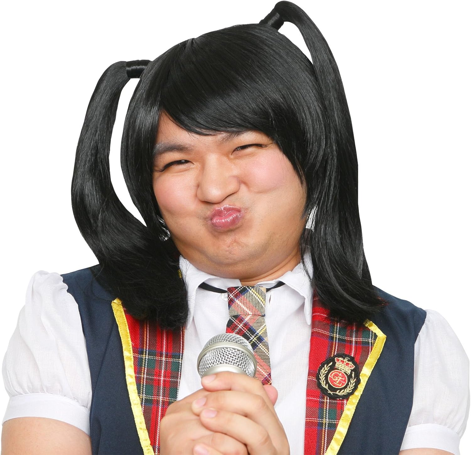 クリアストーン(Clearstone) カツランド コスプレ ハロウィン カツラ 黒髪ツインテール ユニセックス ブラック