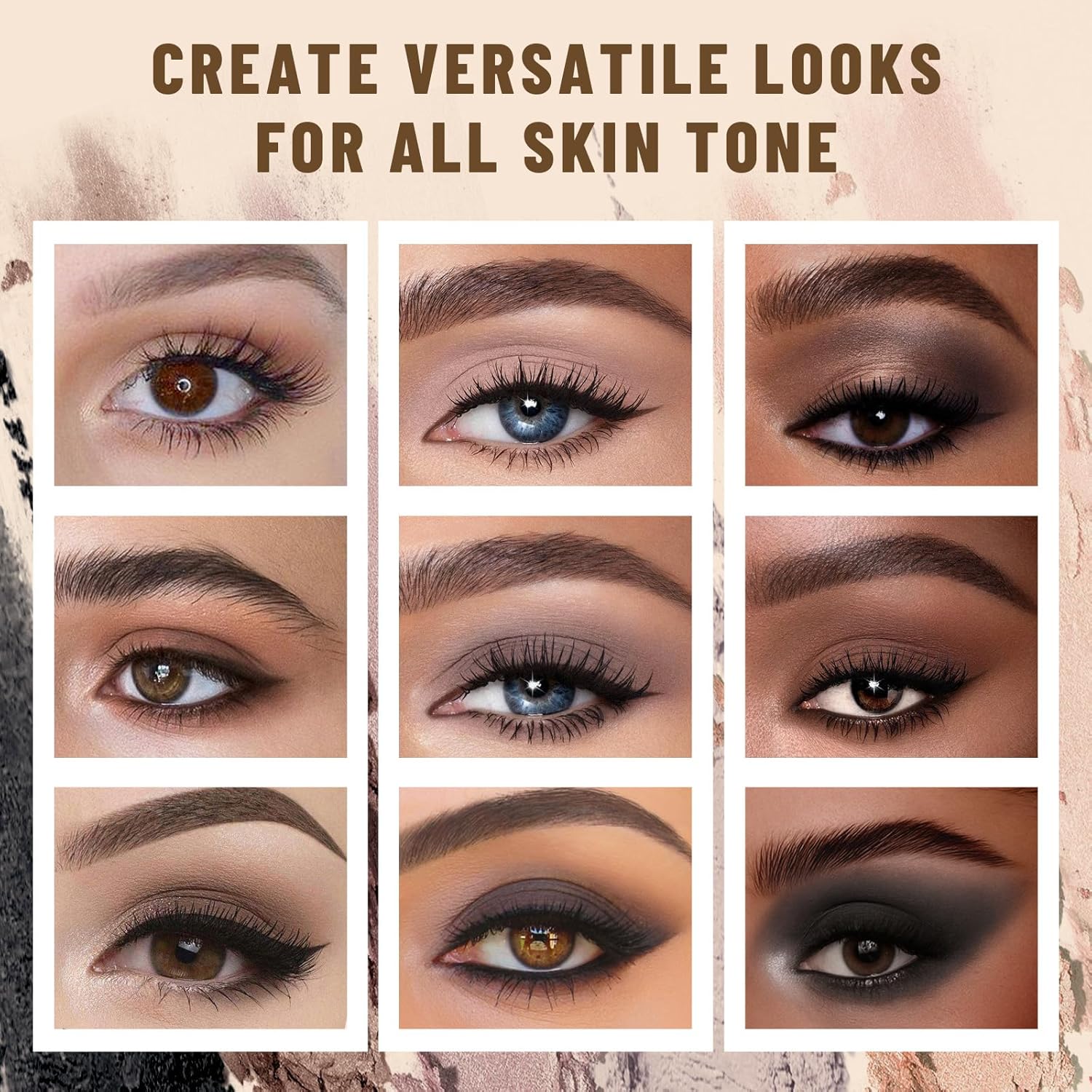 SUSIKEKI 6 Colores Mini Paleta de Sombras de Ojos Maquillaje Neutro Nude Ahumado Sombra de Ojos Taupe y Marrón Mate Paleta de Maquillaje con Espejo Altamente Pigmentado de Larga Duración Impermeable