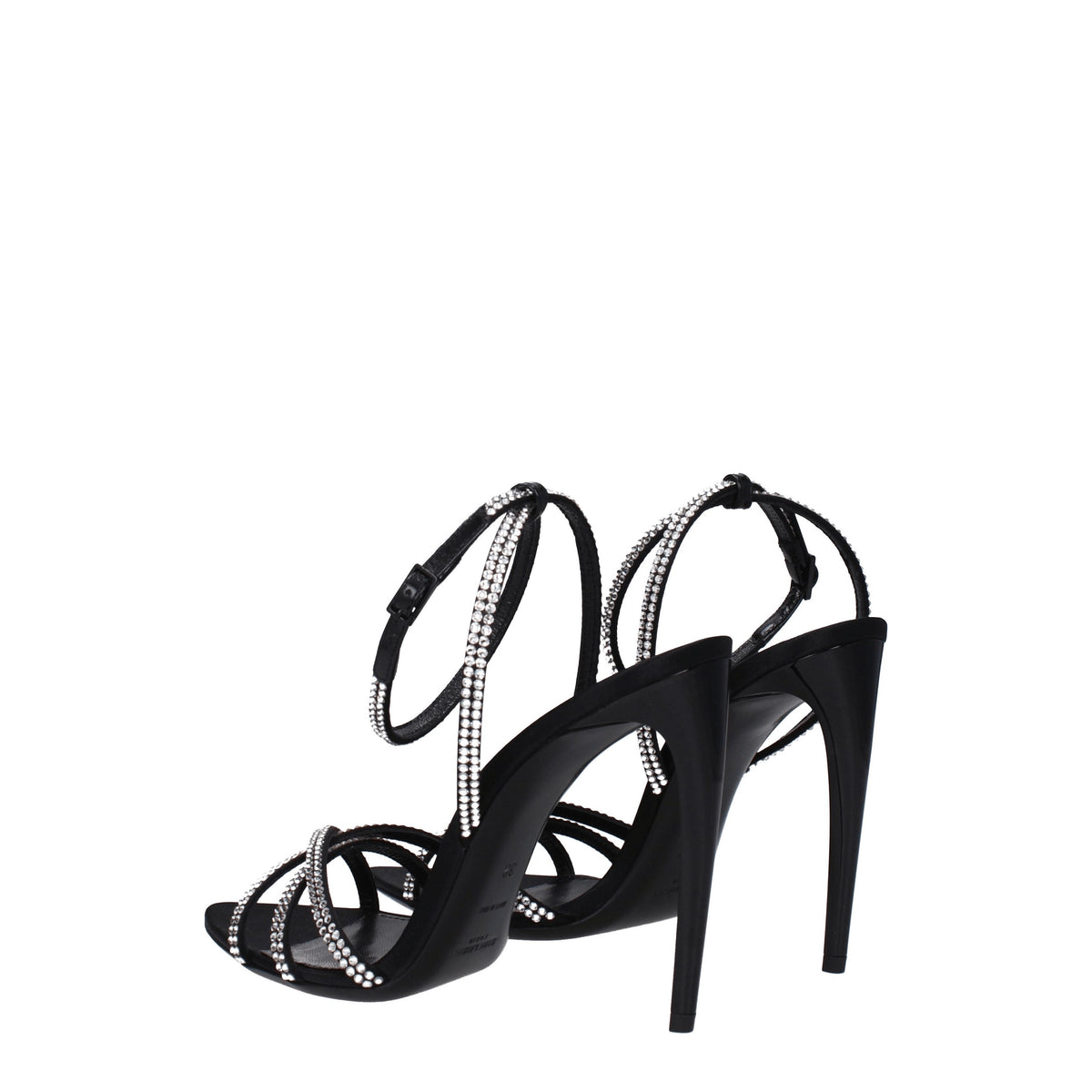 Saint セントローランサンダルAva女性サテンブラック - Image 5