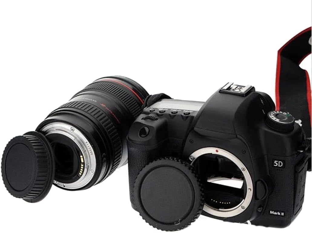[Set of 3] Canon EF EF-S Mount, All Compatible, Rear Lens Cap + Camera Body Cap, Canon EF EF-S Compatible Mounts