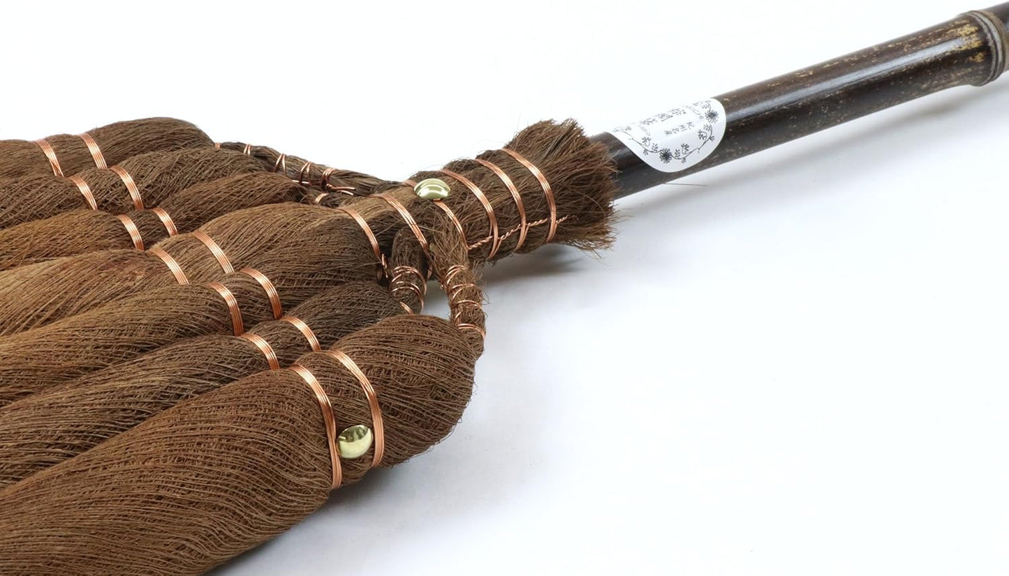 Katsunosuke Yamamoto Shop Kanichi Brown 7 Ball Broom with Long Handle (Leather Wrap), Traditional Craft, Kakayama Prefecture, Kakayama Prefecture, We have purchased a brown broom directly from Katsunosuke Yamamoto store. This is a genuine product