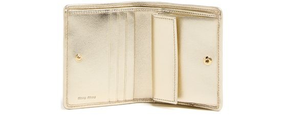 MIU MIU キルティングナッパレザー製 スモールウォレット - Image 5