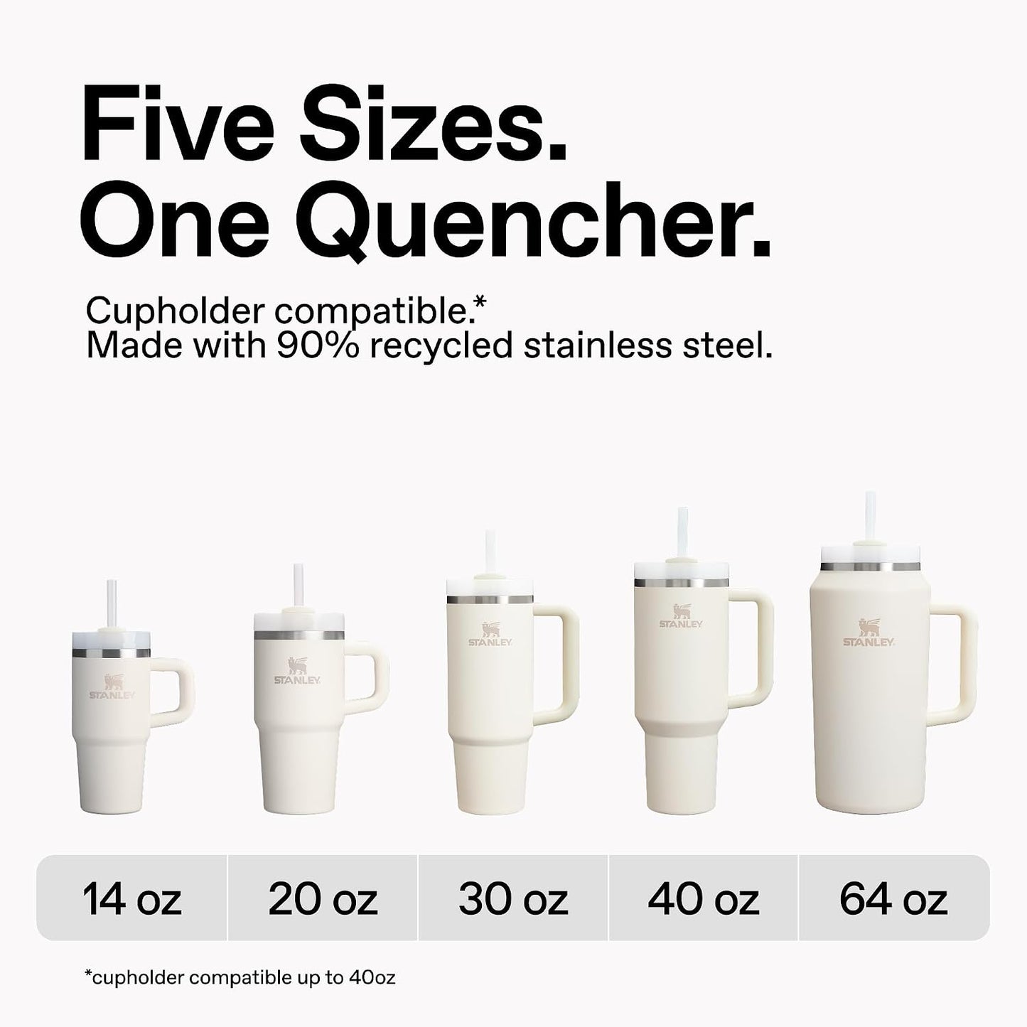 Stanley Quencher H2.0 - Vaso de acero inox. con asa, pajilla y tapa FlowState giratoria de 3 posiciones; aislamiento térmico/sin BPA; apto p/portavaso p/viaje; 30 oz, coral dorado (Goldenrod Coral)