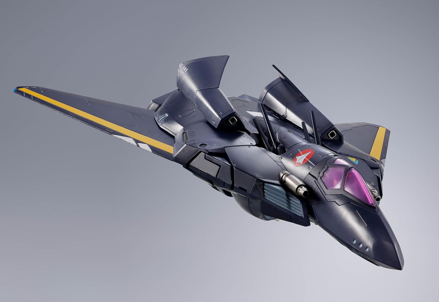 Tamashi Nations DX Chogokin Macross 7 VF-17S Nightmare Stealth Valkyrie (Gamlin Kizaki), Approx. 9.8 inches (250 mm), ABS & Metal & PVC Pre-painted Action Figure