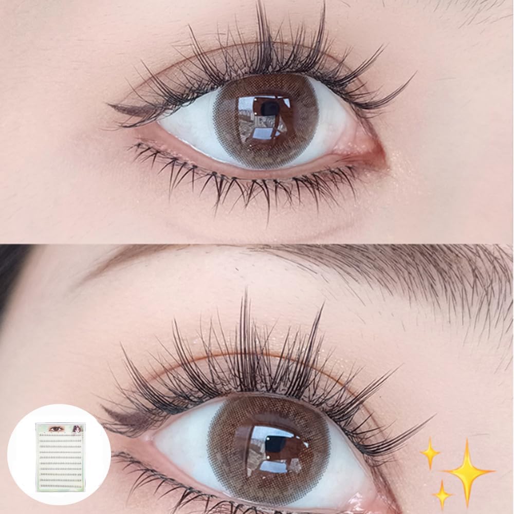 3D False Eyelashes, No Adhesive, Set of 1 (200 Bundles), Actress Eyelashes, Popular for Beginners, Large Capacity, Instant Adhesion, 3D Enhancement, Instant Eyelashes, Lower Eyelashes, Long
