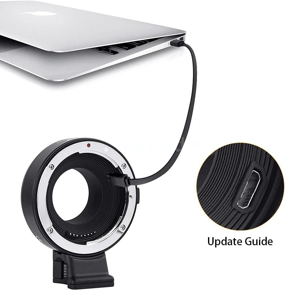 Commlite CM-EF-FX Lens Mount Adapter (Canon EF Mount Lens to Fujifilm X Mount Converter) with Electronic Contacts